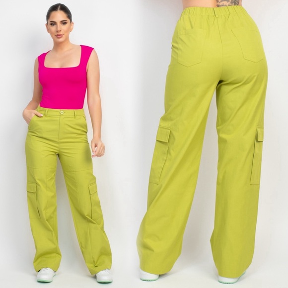 🆕Straight leg cargo pants with pockets - Picture 4 of 9